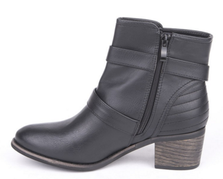 Ladies Black Heeled Ankle Boots