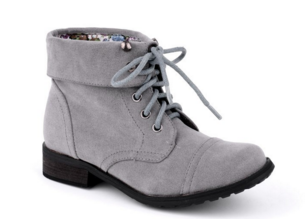Children's Faux Suede Lace Up Boots