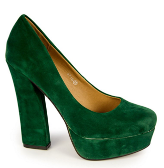 Ladies Suede 'Court Style' High Heels