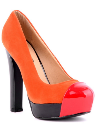 Ladies Colour Block High Heels