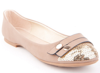 Ladies Faux Leather Ballet Pumps